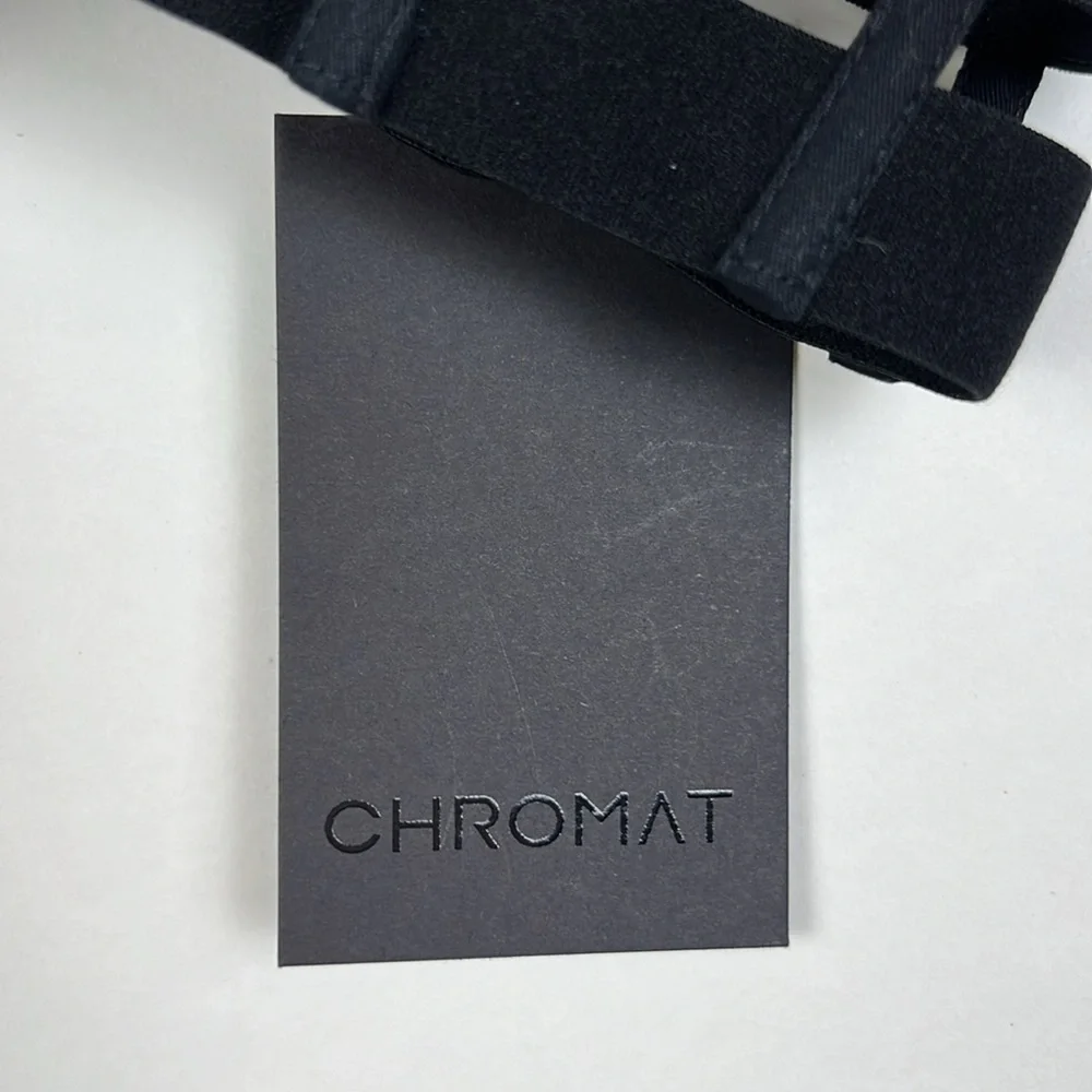 NWT CHROMAT Cage Bralette Black Mesh Bra Small